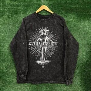 Sleep Token This Place Will Become Your Tomb Mineral Wash LS Shirt Size Large